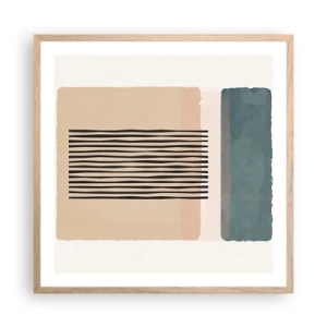 Affisch i ram av ljusek - Allt väl - 60x60 cm