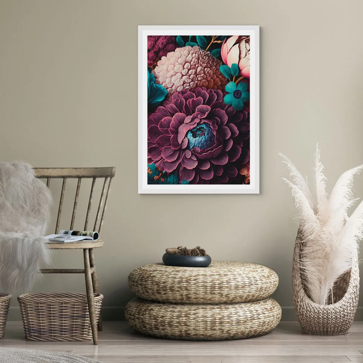 Affisch i vit ram - Natur i överflöd - 50x70 cm