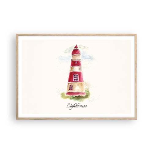 Affisch i ram av ljusek - Det är alltid något väder - 100x70 cm