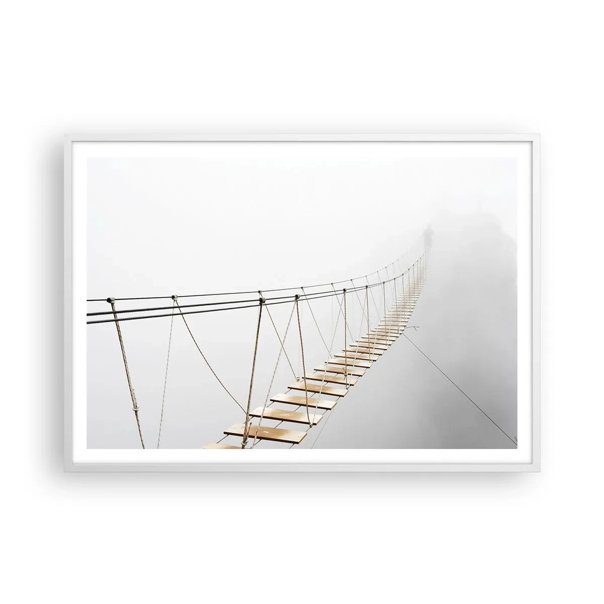 Affisch i vit ram - Vart leder den dig? - 100x70 cm