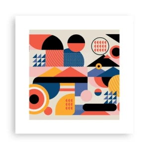 Affisch - Komposition: Lek - 30x30 cm