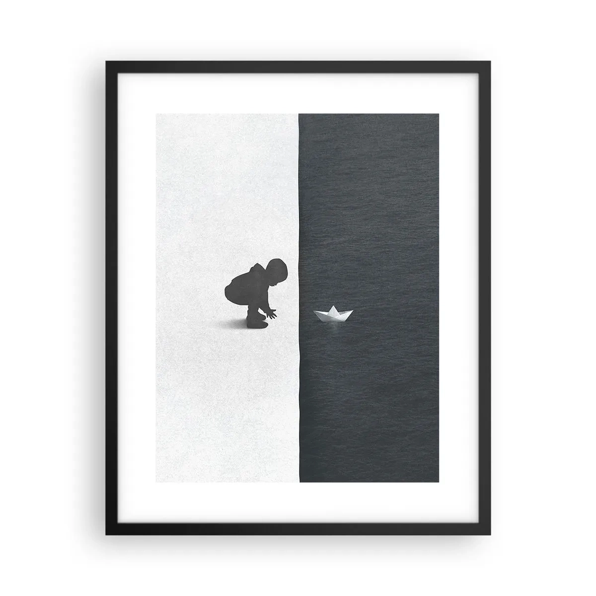 Affisch i svart ram - En stor expedition - 40x50 cm