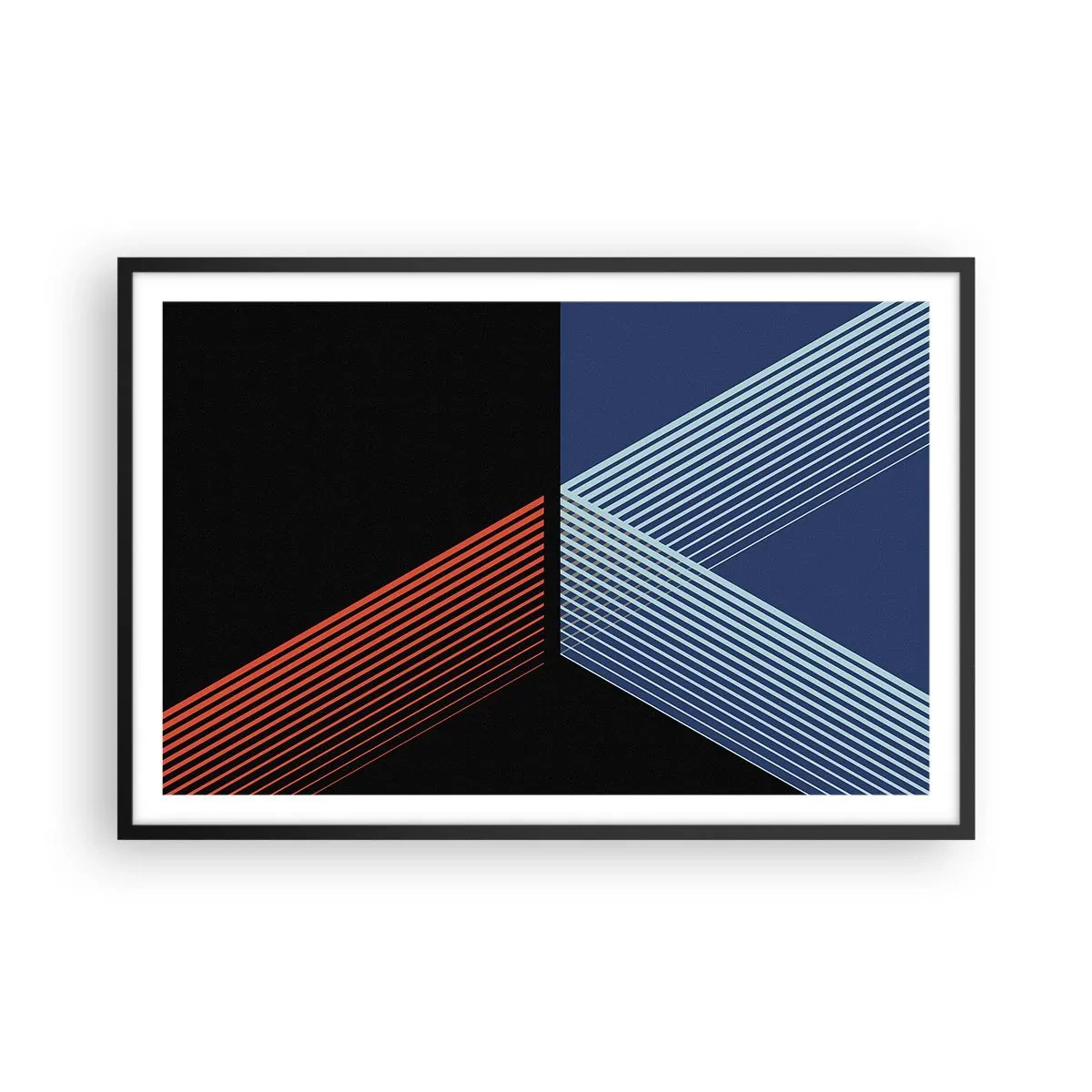 Affisch i svart ram - Enkel historia - 91x61 cm