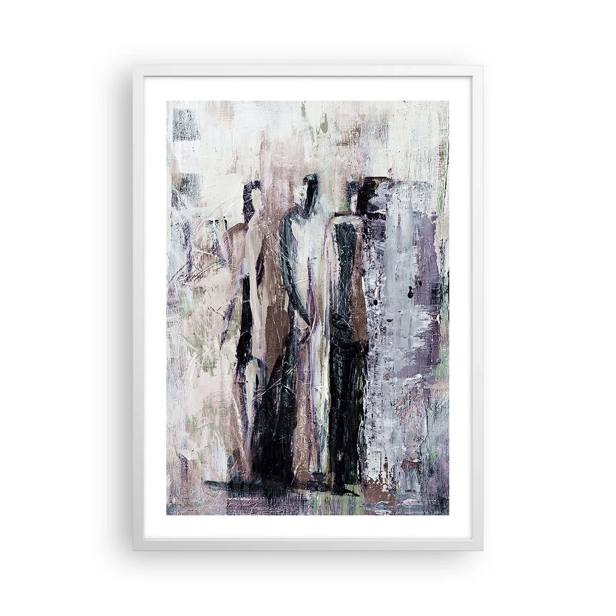 Affisch i vit ram - De mystiska tre - 50x70 cm