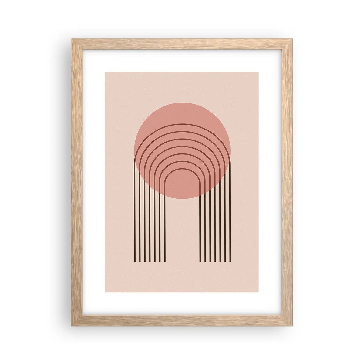 Affisch i ram av ljusek - Ostoppad attraktionskraft - 30x40 cm