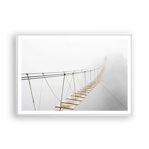 Affisch i vit ram - Vart leder den dig? - 100x70 cm