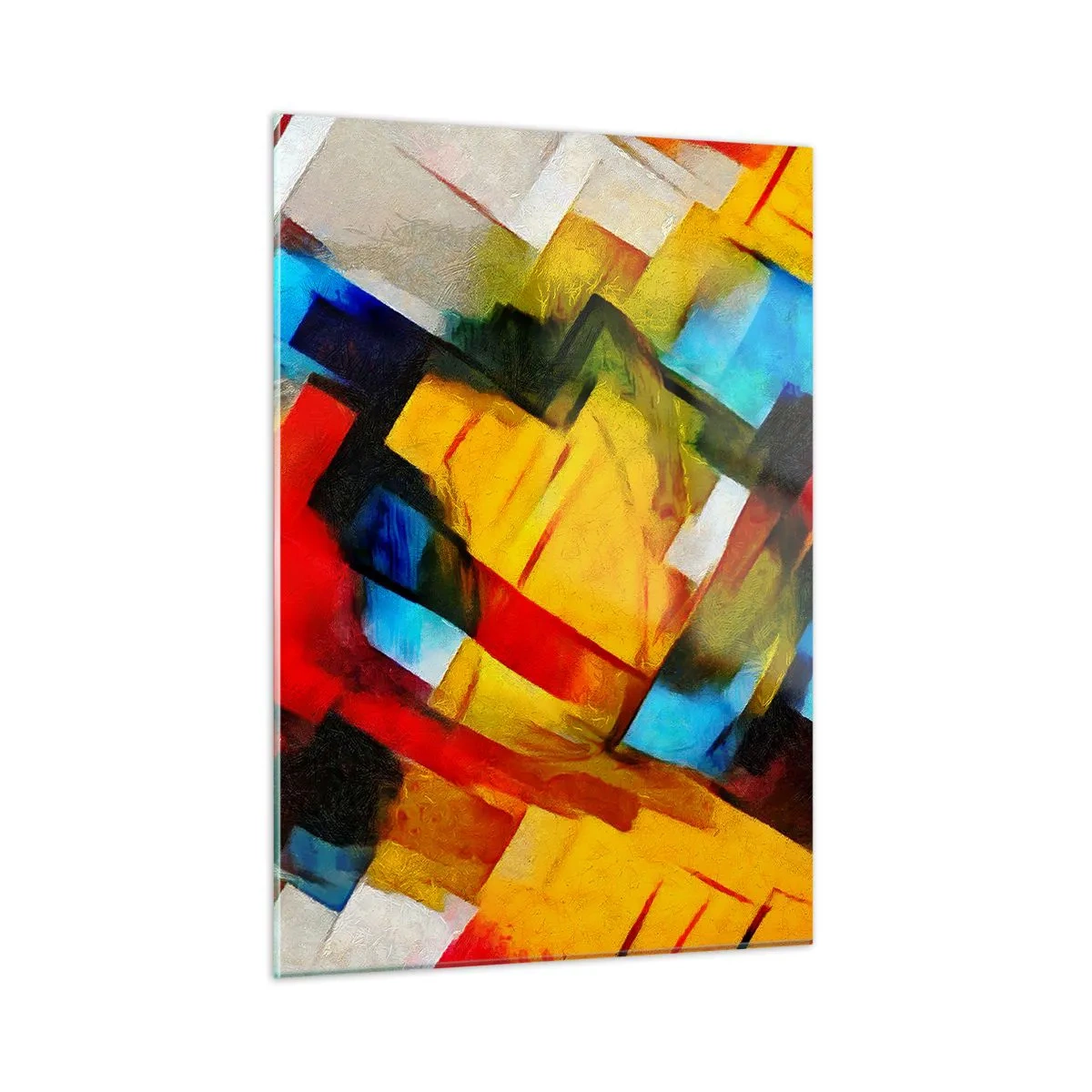 Glastavla - Bild på glas - Färgmix - 50x70 cm