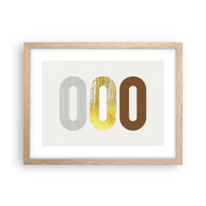 Affisch i ram av ljusek - Ooo! - 40x30 cm