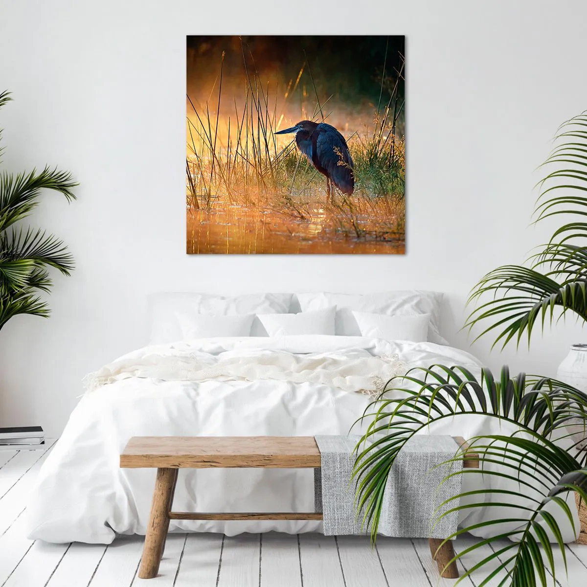 Canvastavla - Bild på duk - Sluta fota - 60x60 cm