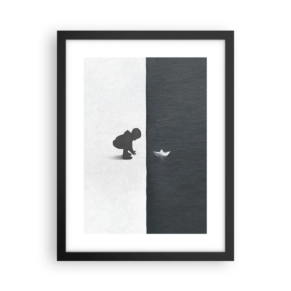 Affisch i svart ram - En stor expedition - 30x40 cm