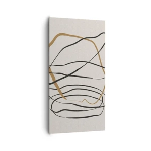 Canvastavla - Bild på duk - Komposition: besittande dans - 65x120 cm