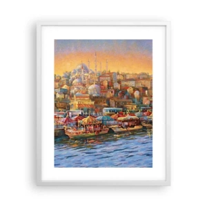 Affisch i vit ram - Istanbul-berättelse - 40x50 cm
