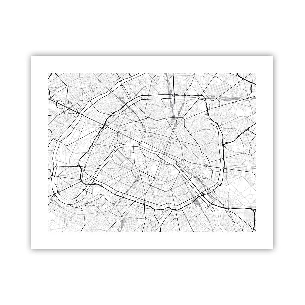 Affisch - Paris blomma - 50x40 cm