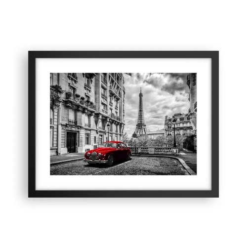 Affisch i svart ram - Rovdjuret i staden - 40x30 cm