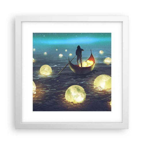 Affisch i vit ram - Saker som filosoferna inte drömt om - 30x30 cm