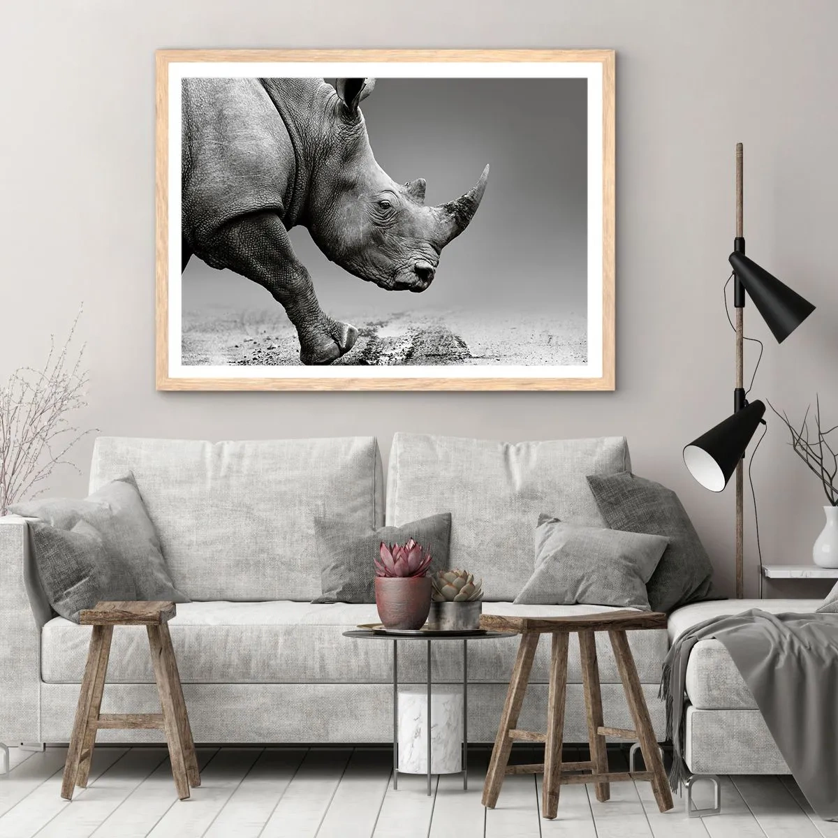 Affisch i ram av ljusek - Ostoppbar kraft - 50x40 cm