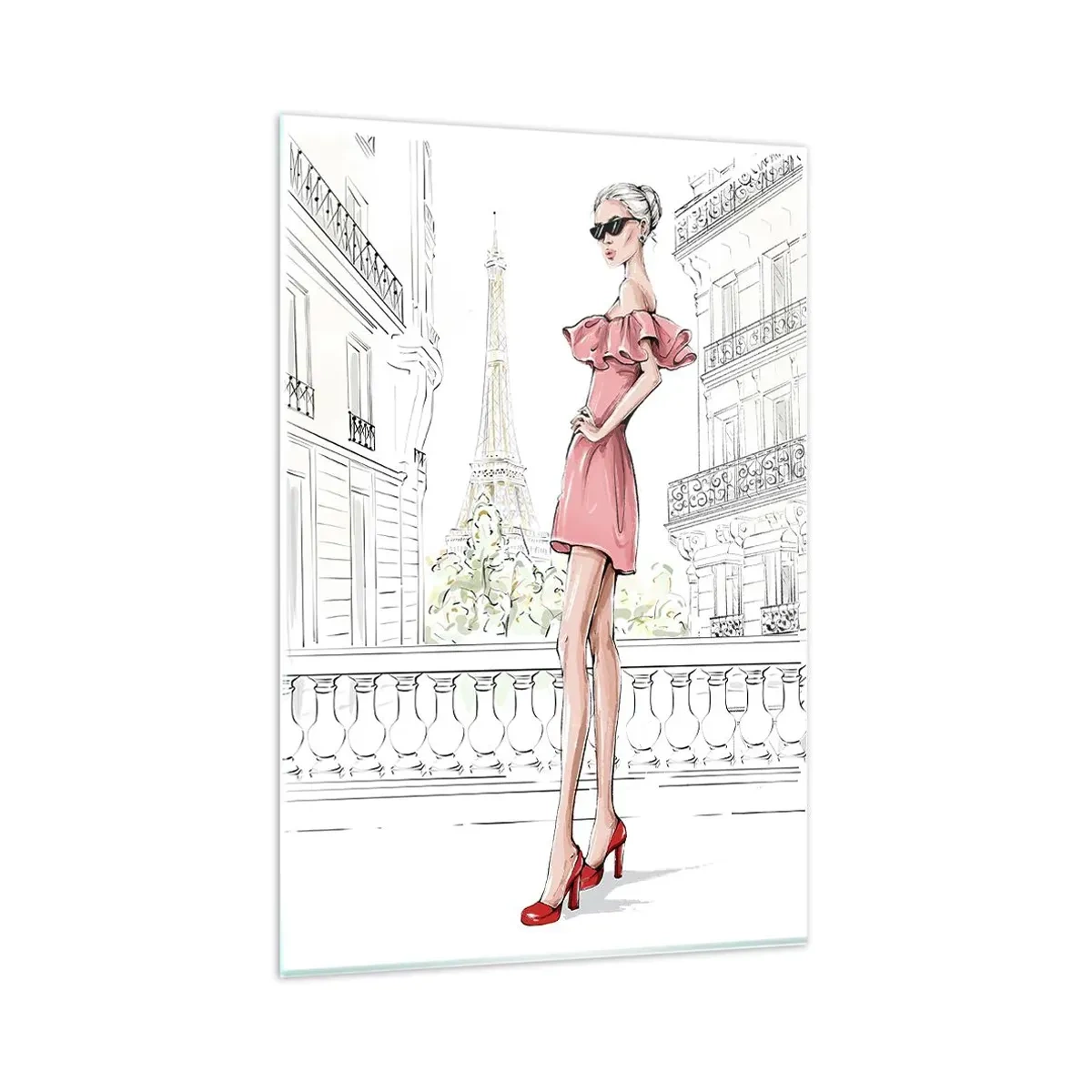Glastavla - Bild på glas - Modets konst - 80x120 cm