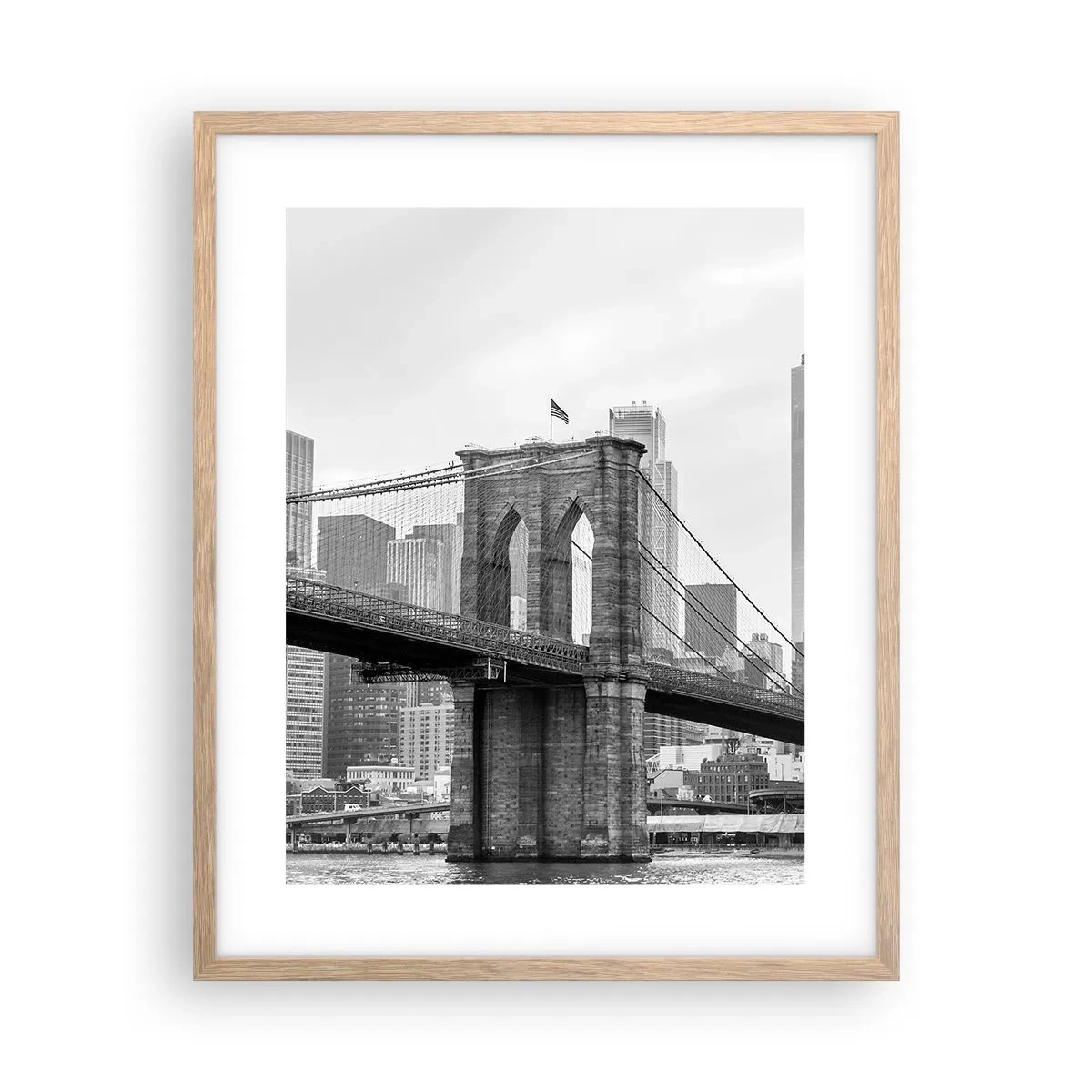 Affisch i ram av ljusek - New York stämning - 40x50 cm