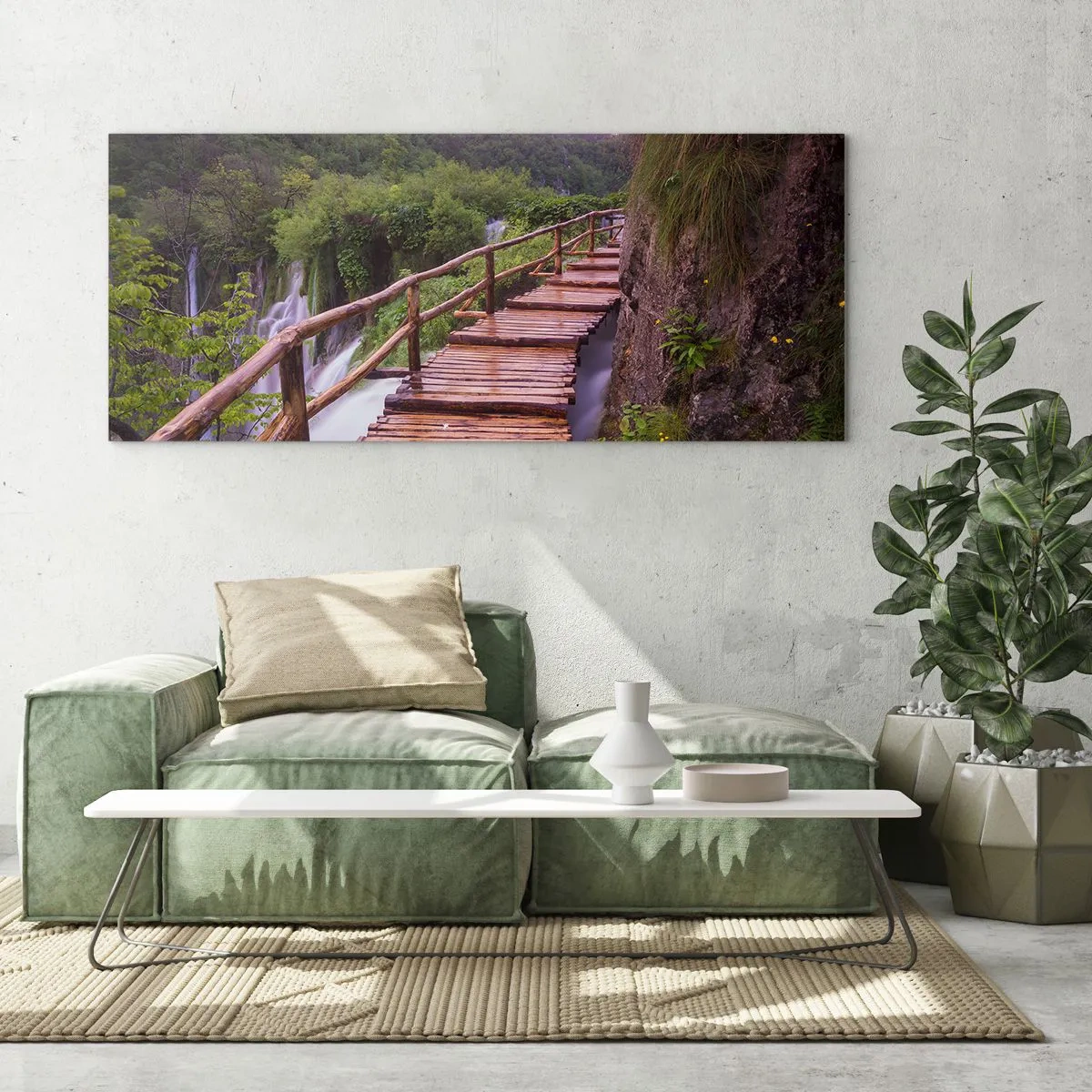 Glastavla - Bild på glas - Otrolig skönhet - 100x40 cm