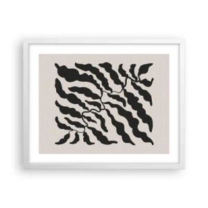 Affisch i vit ram - Kvadratens natur - 50x40 cm