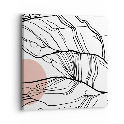 Canvastavla - Bild på duk - I grenarnas nät - 40x40 cm