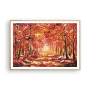 Affisch i ram av ljusek - Kopparskog - 100x70 cm