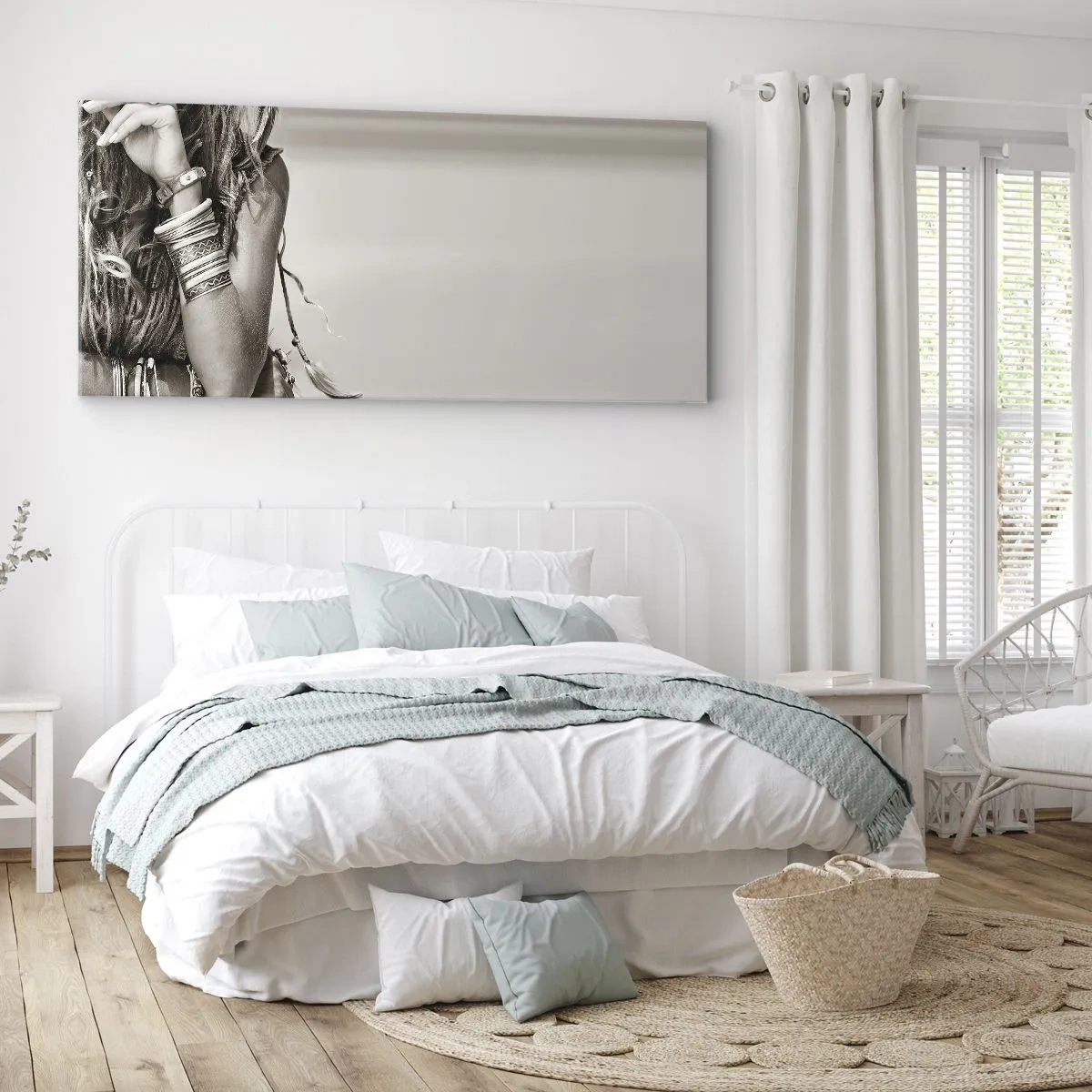 Canvastavla - Bild på duk - Som flickorna brukar - 160x50 cm