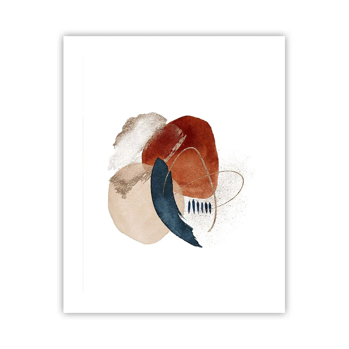 Affisch - Oval komposition - 40x50 cm