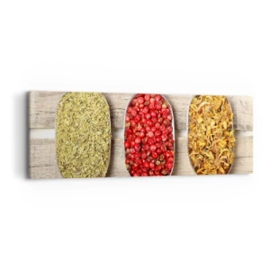 Canvastavla - Bild på duk - Köksmagi - 90x30 cm