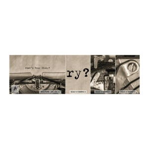 Provbit av självhäftande fototapet Deluxe Sticker - Svara mig - Skummande maskin, Årgång, Retro - 100x30 cm