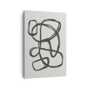 Canvastavla - Bild på duk - Loopad abstraktion - 70x100 cm