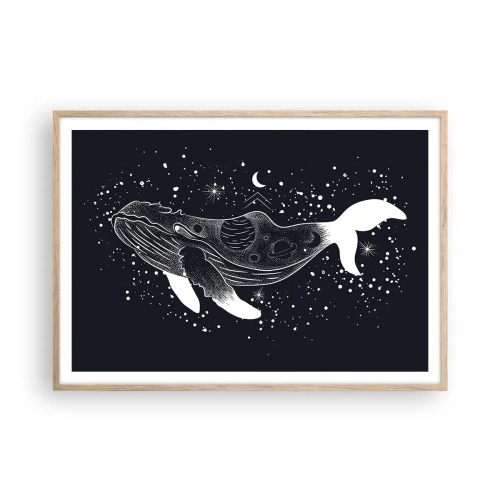 Affisch i ram av ljusek - I universumets hav - 100x70 cm