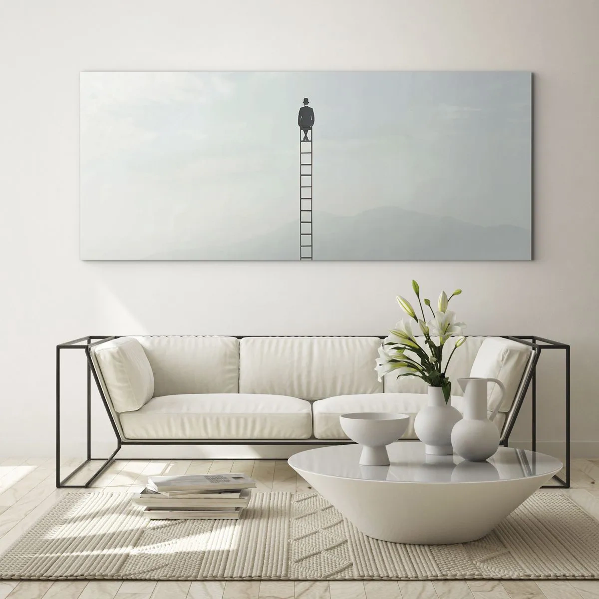 Glastavla - Bild på glas - Var över det - 100x40 cm