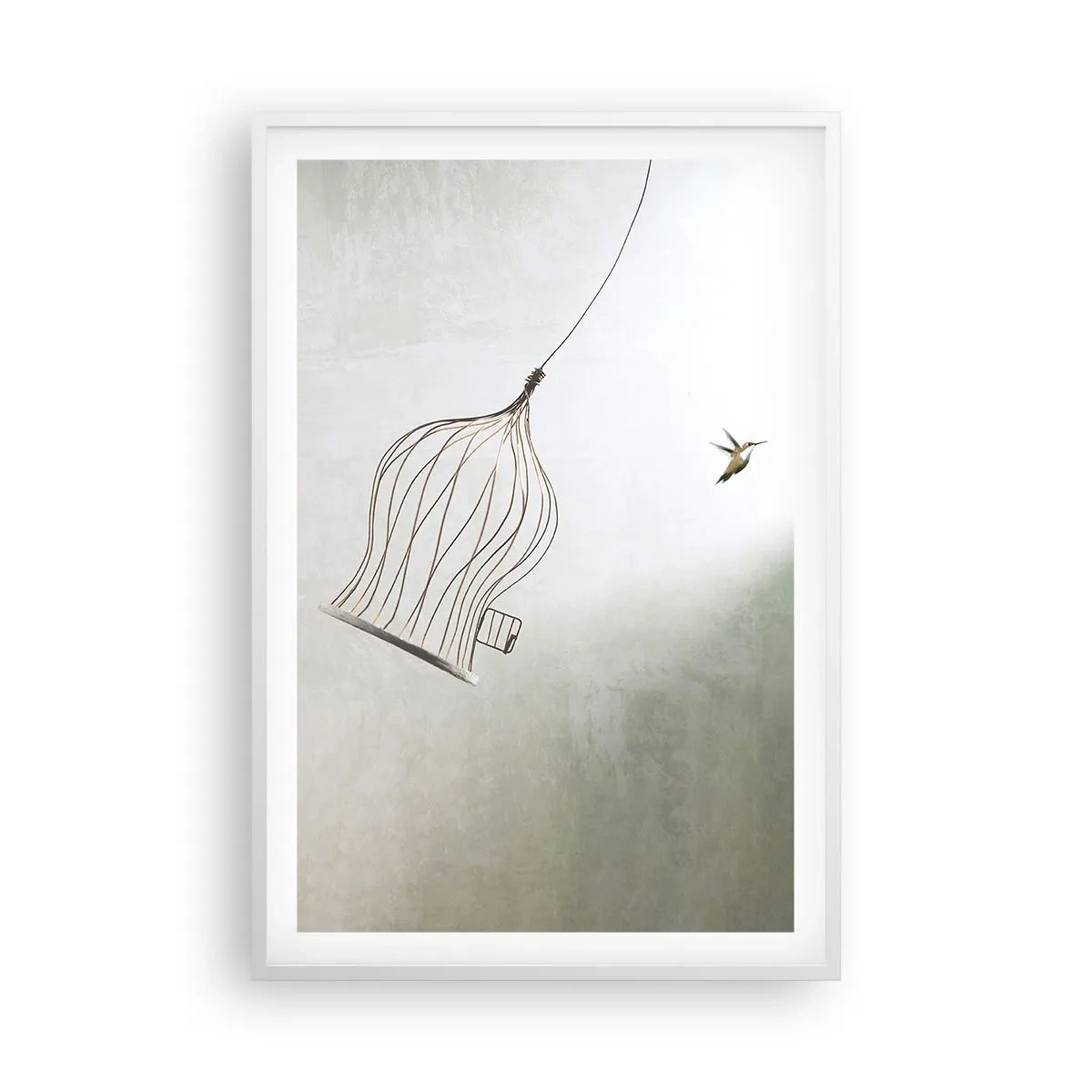 Affisch i vit ram - I sitt esse - 61x91 cm