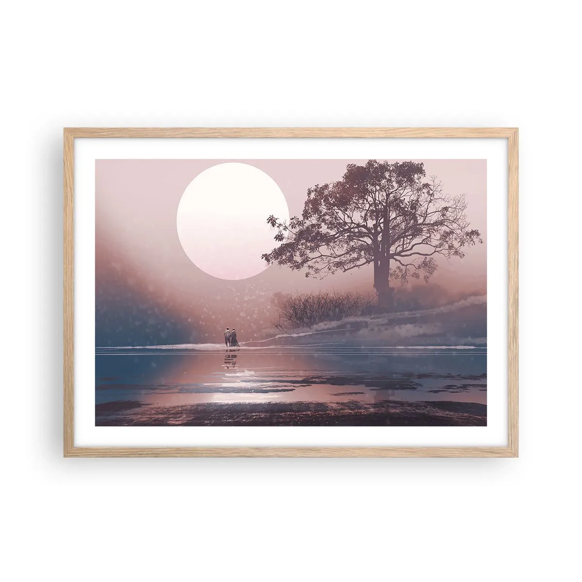 Affisch i ram av ljusek - Nattens under - 70x50 cm