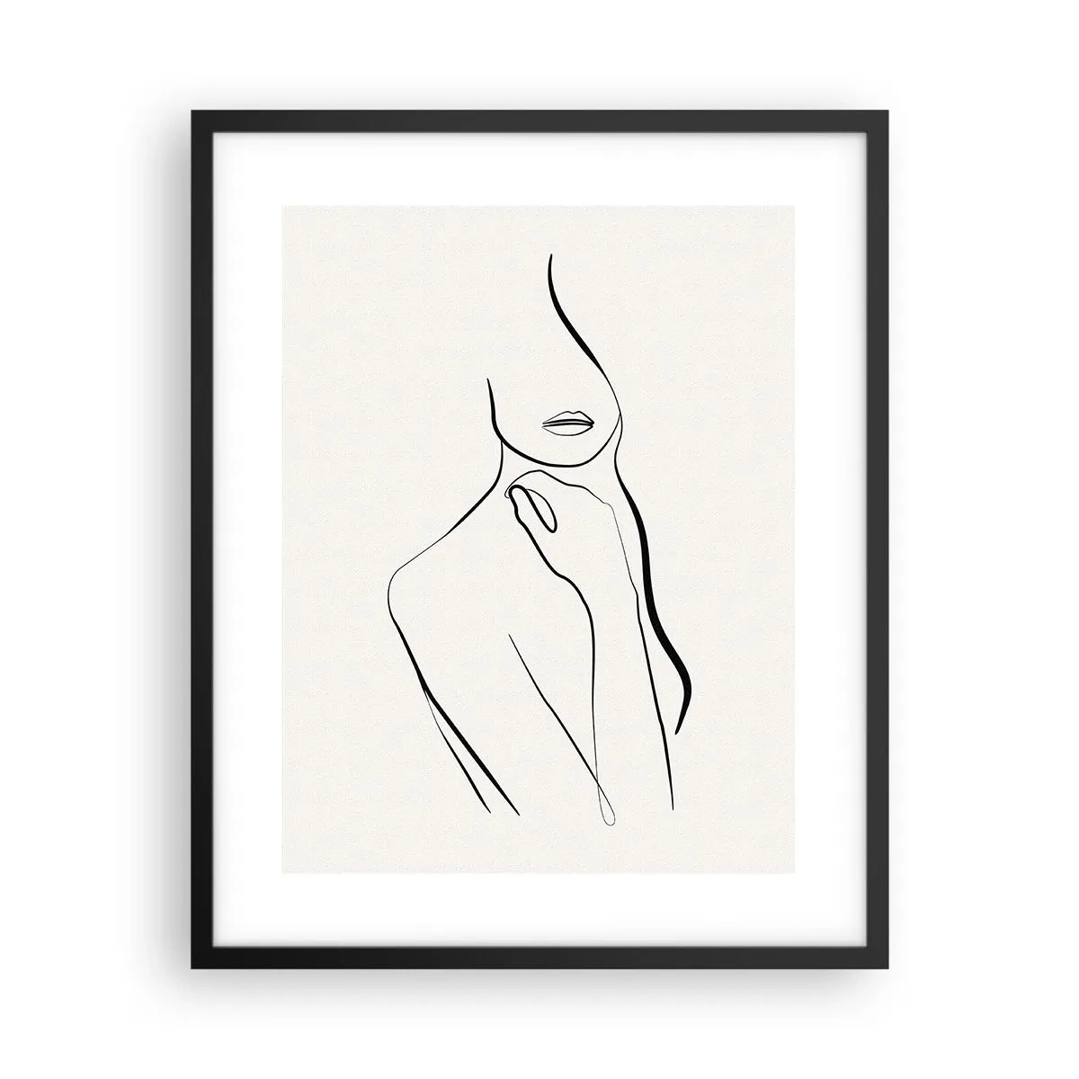 Affisch i svart ram - Melankolins våg - 40x50 cm