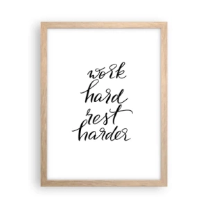 Affisch i ram av ljusek - Livsbalans - 30x40 cm