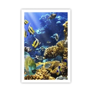 Affisch - Hög trafik på sommarleden - 61x91 cm