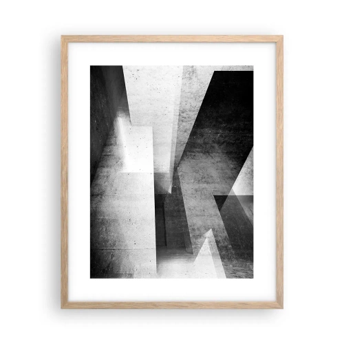 Affisch i ram av ljusek - Rummets struktur - 40x50 cm