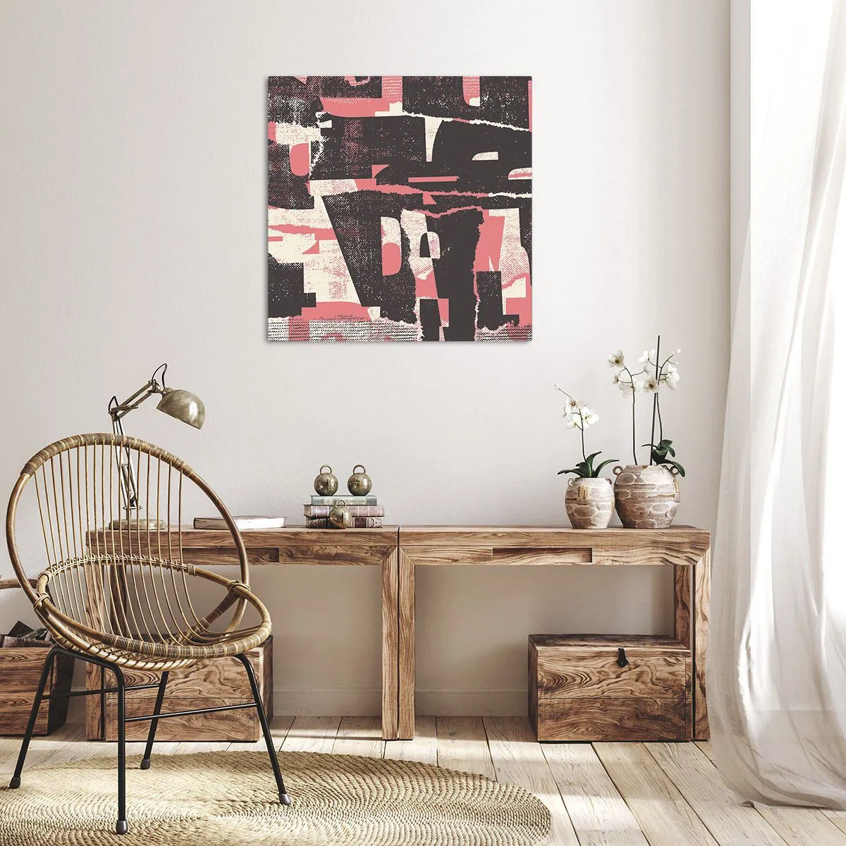 Canvastavla - Bild på duk - Allt liv och rörelse - 30x30 cm