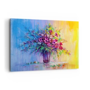 Canvastavla - Bild på duk - Sommarängens gåva - 120x80 cm