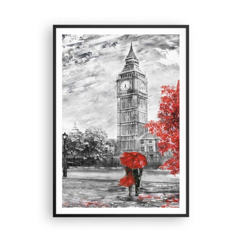 Affisch i svart ram - Spännande dag - 70x100 cm