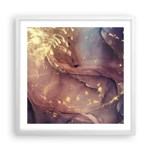 Affisch i vit ram - Materia och ande - 50x50 cm