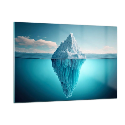 Glastavla - Bild på glas - Isdrottning - 120x80 cm