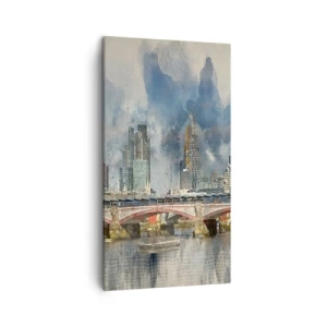 Canvastavla - Bild på duk - London i hela sin prakt - 45x80 cm