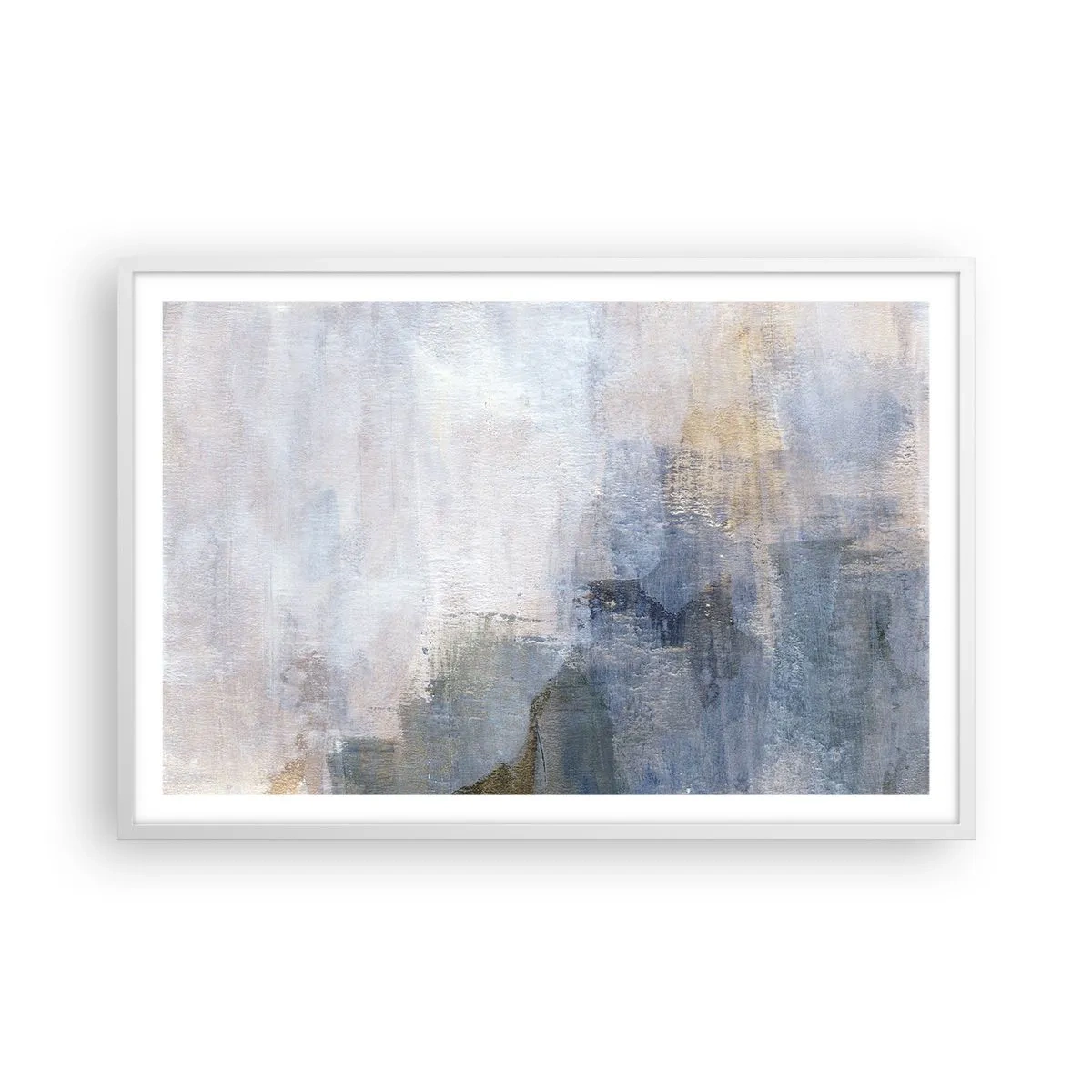 Affisch i vit ram - Färgernas toner och ackord - 91x61 cm