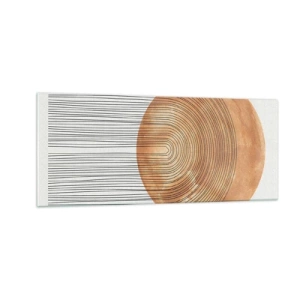 Glastavla - Bild på glas - En solig komposition - 100x40 cm
