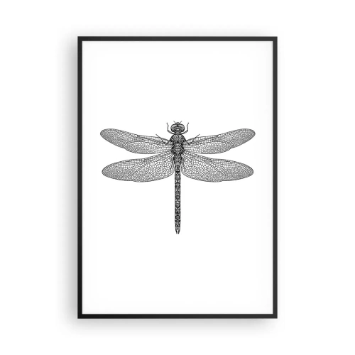 Affisch i svart ram - Precision i naturen - 70x100 cm