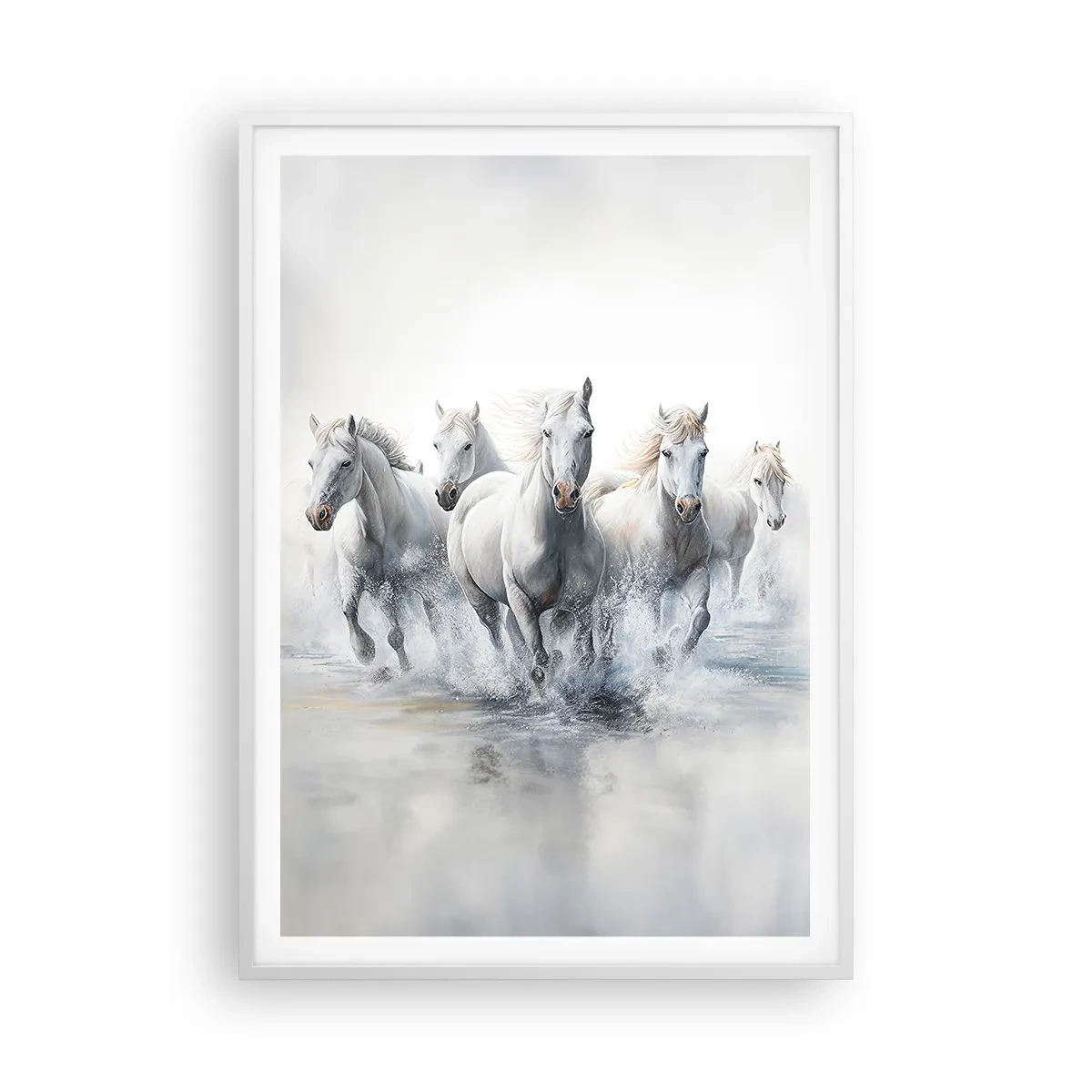 Affisch i vit ram - Vit magi - 70x100 cm