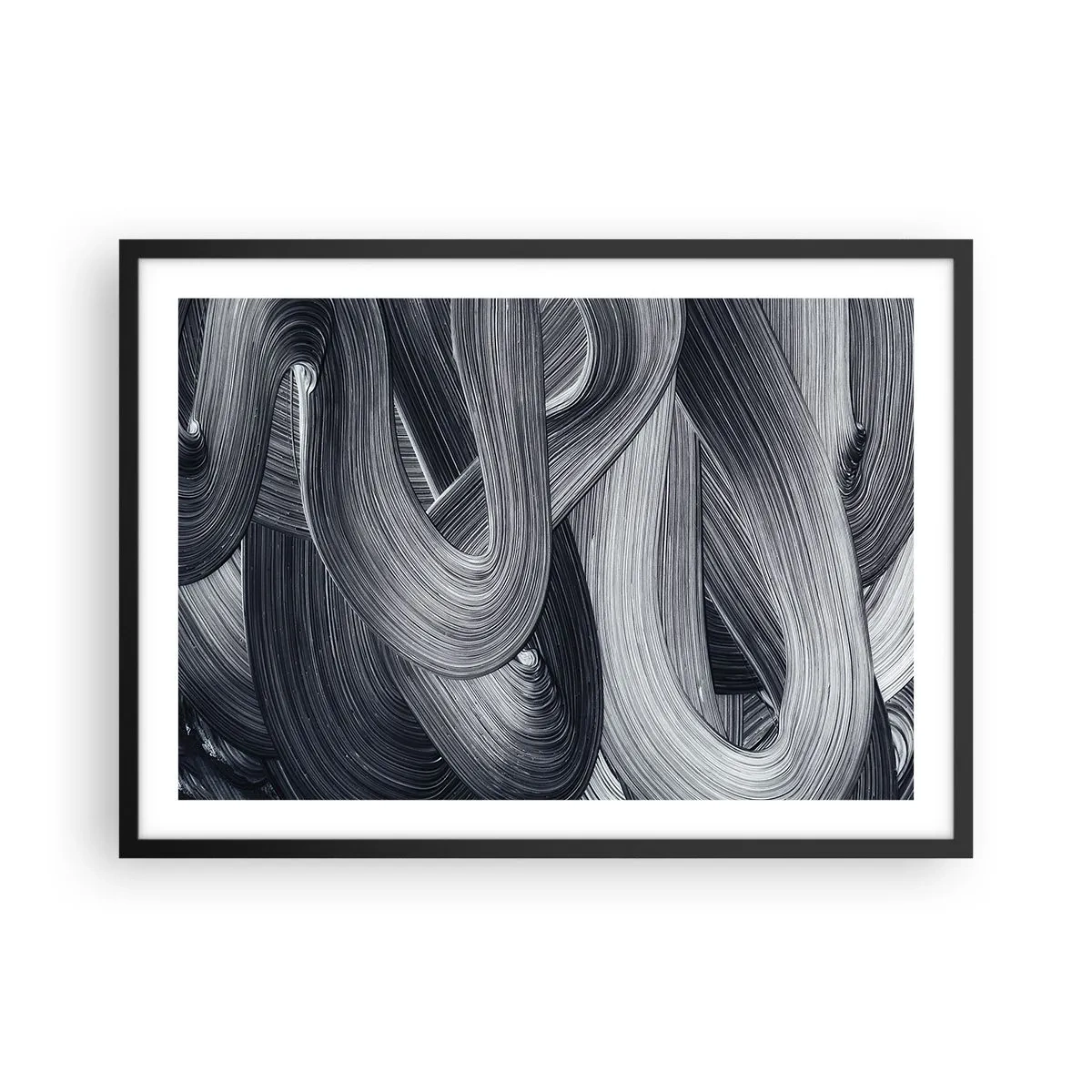 Affisch i svart ram - Verklighetens flythet - 70x50 cm